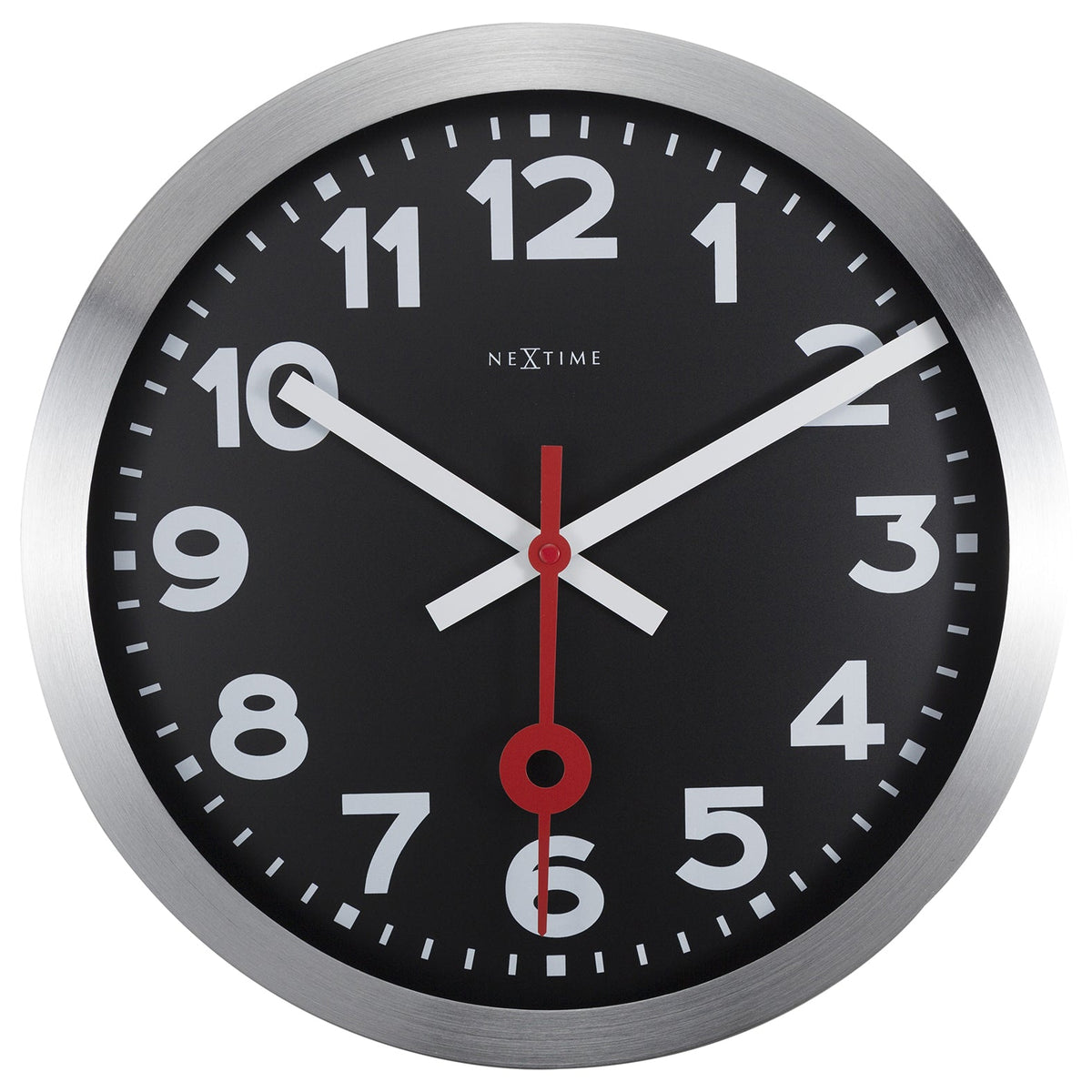 573999arzw-nextime-35cm-station-numerical-silent-analogue-round-wall-clock-black