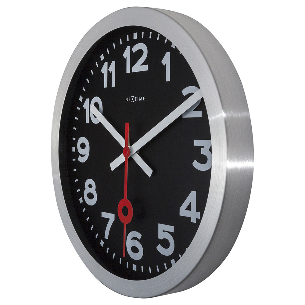 573999arzw-nextime-35cm-station-numerical-silent-analogue-round-wall-clock-black
