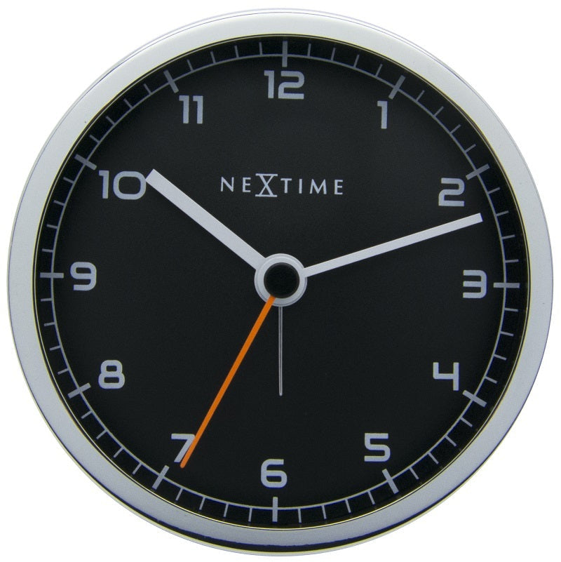575194zw-nextime-9cm-company-metal-analogue-alarm-clock-office-decor-black