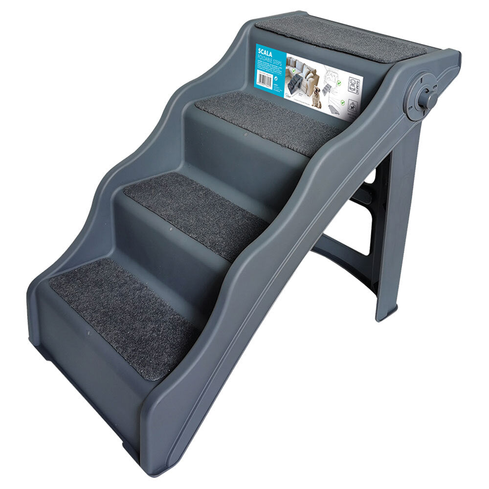 10702813-m-pets-4-foldable-pet-steps-58x50cm-grey