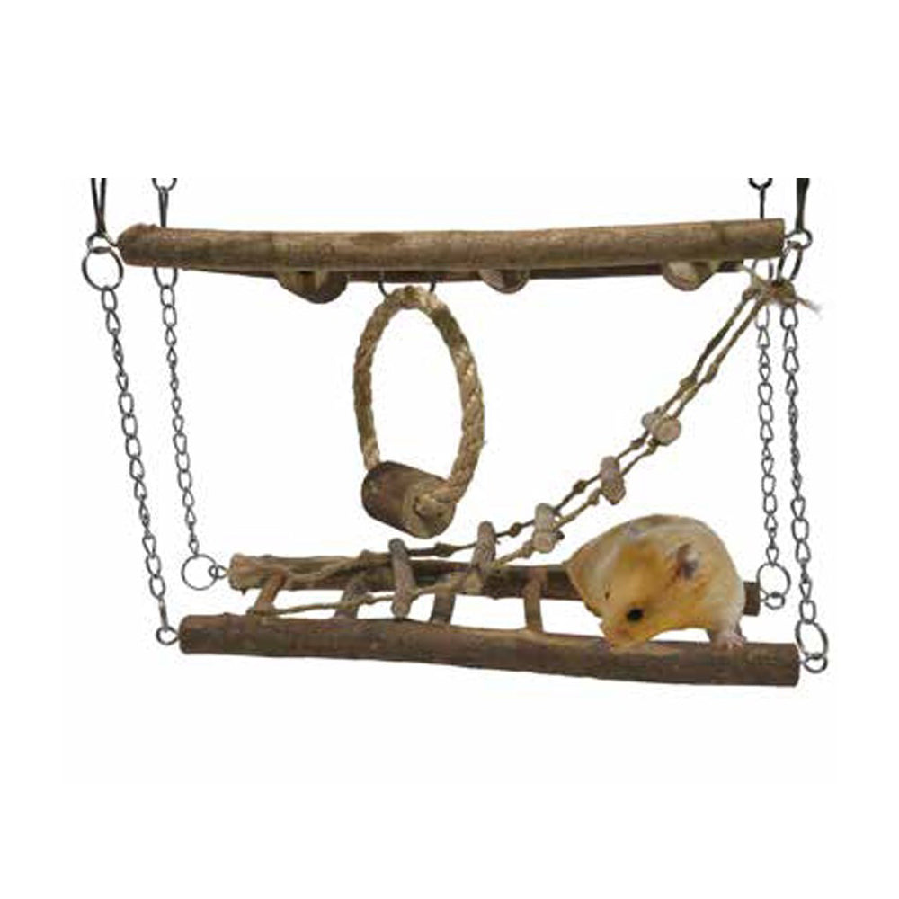 19362-rosewood-hamster-activity-suspension-wooden-gerbils-ferrets-pet-bridge-natural