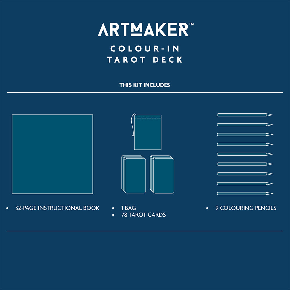 Art Maker Masterclass Collection Tarot Card Colouring Kit
