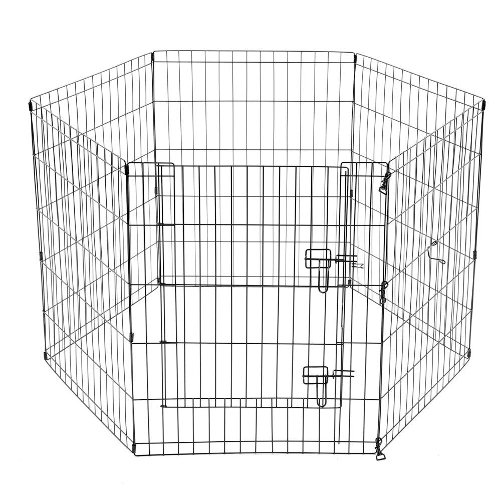 6pc Paws & Claws Pet Play Pen 6 Sided Large 61x76cm