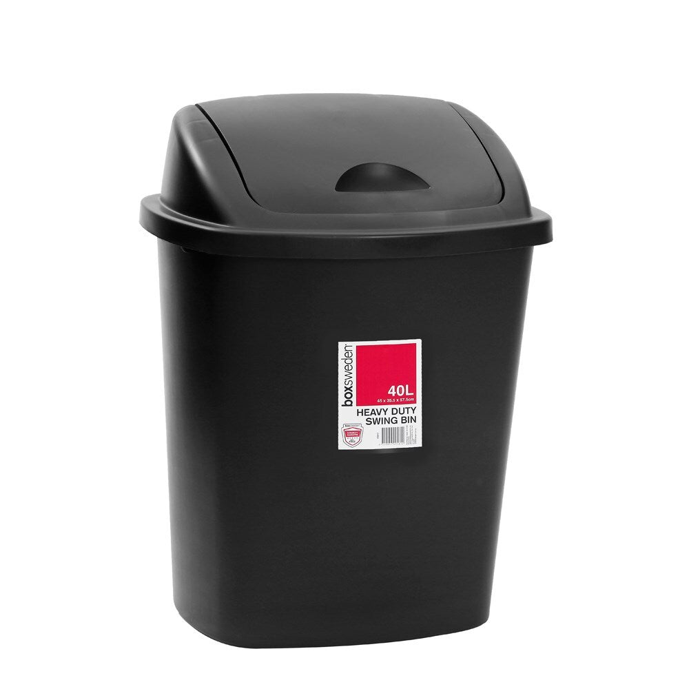 Boxsweden Swing Bin 40L 44X33.5X57.5cm Assorted
