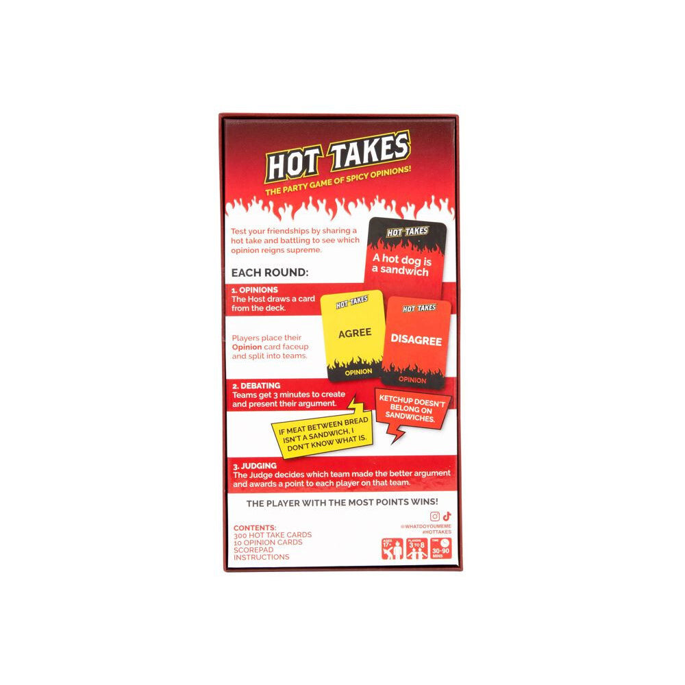 What Do You Meme Hot Takes Cards Drinking Game Adults 17y+