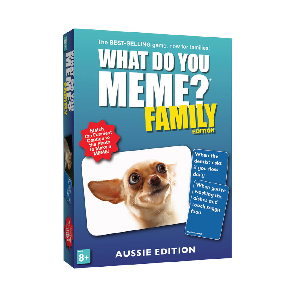 What Do You Meme Family Aussie Edition Party Card Game Kids 8y+