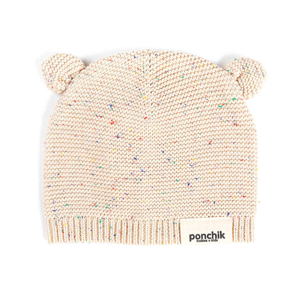 11100290-ponchik-baby-toddler-bear-beanie-carmel-speckle-knit-size-12-24m