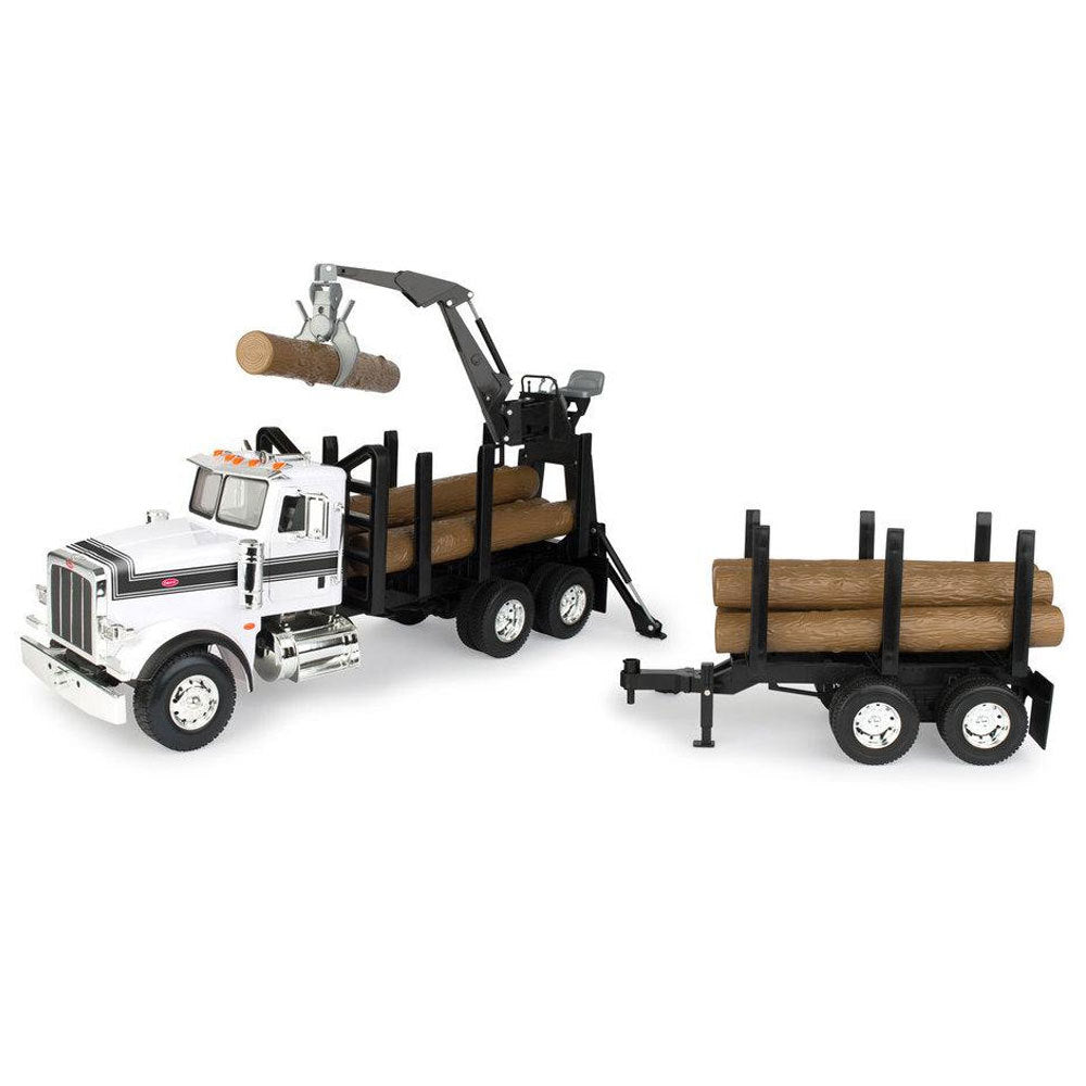 46720-peterbilt-big-farm-367-logging-truck-w-pup-trailer-logs