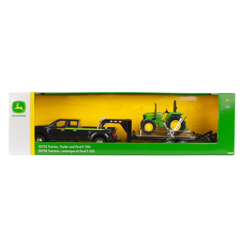 46630-john-deere-1-32-ford-f-350-pickup-truck-w-gooseneck-trailer-tractor-3y