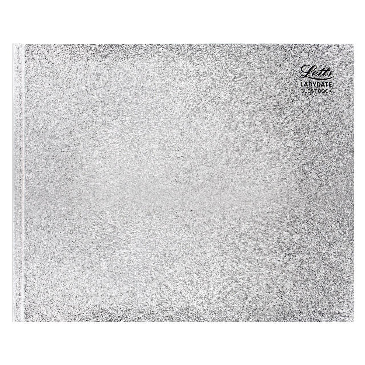 117288-letts-ladydate-quarto-guest-book-landscape-silver-home-office-stationery