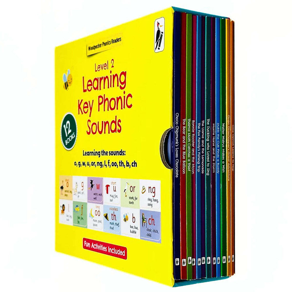 12pc Woodpecker Phonics Readers My Second Phonics Reader Collection Set 3-6Y+