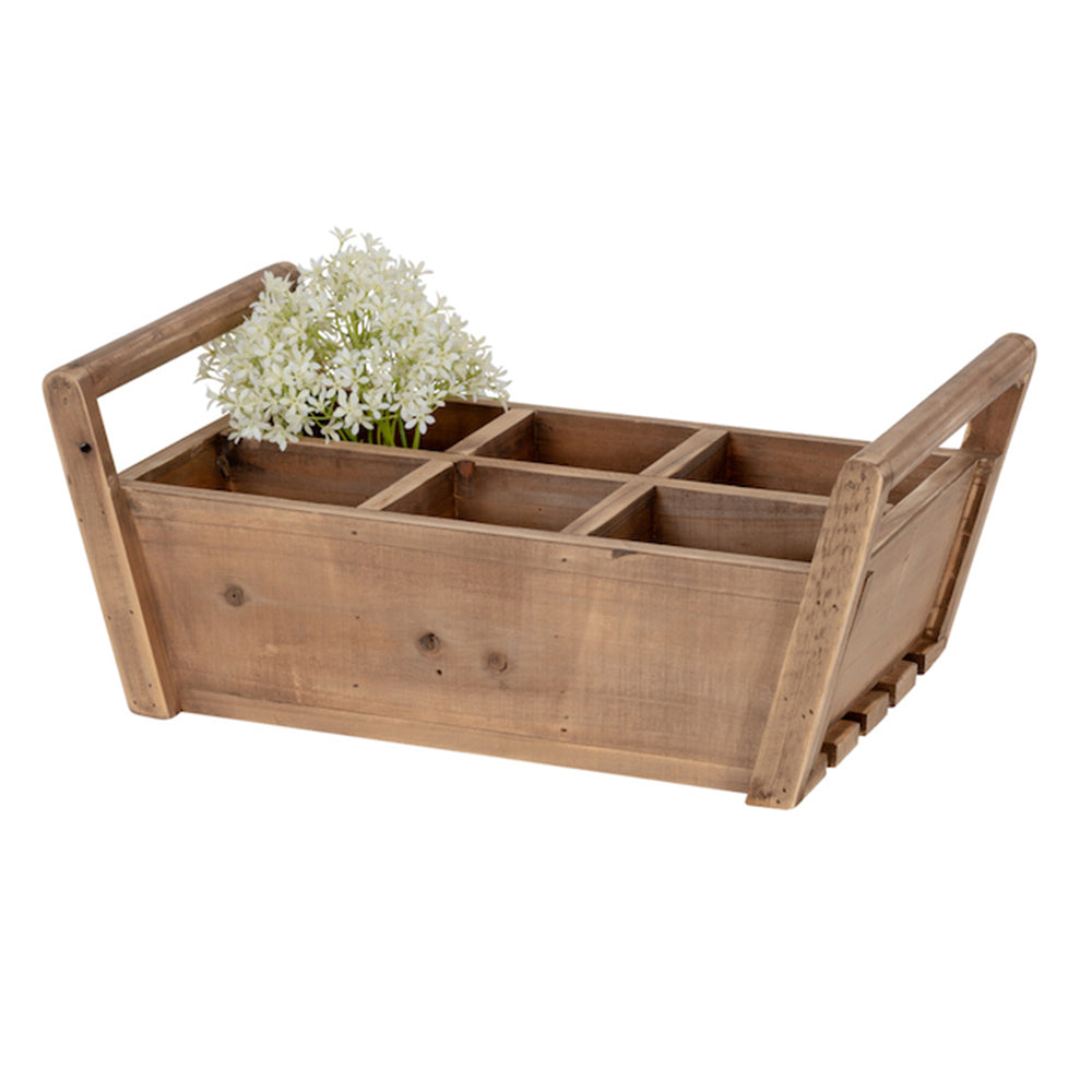 27092-timber-6-square-trug-home-garden-basket-plant-flower-holder-brown