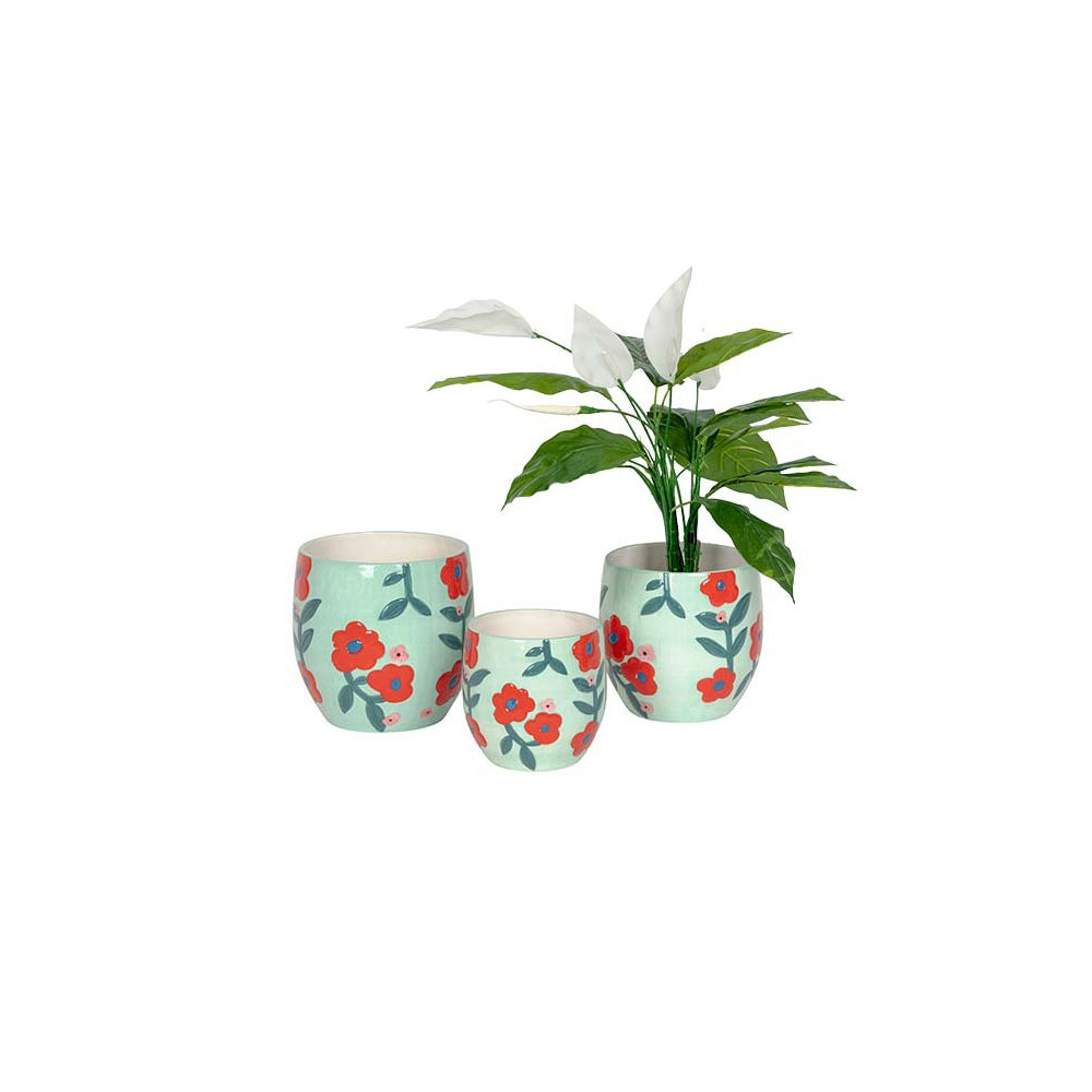 27481-3pc-ceramic-pot-home-garden-plant-flower-container-green