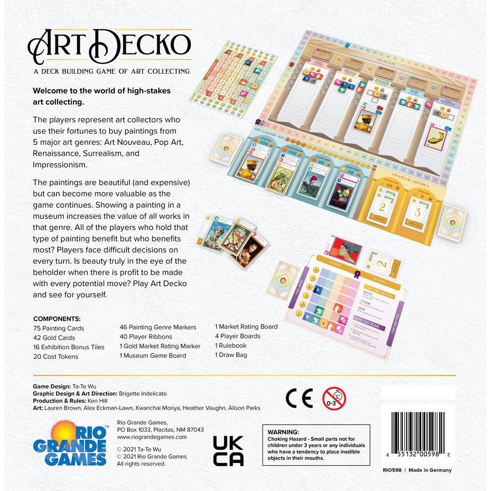 Rio Grande Art Decko Deck Building Game Card Tabletop Party Boardgame 14y+
