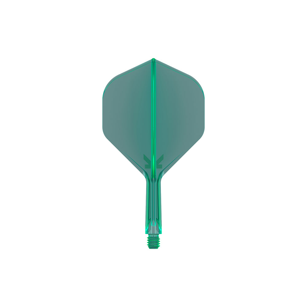2PK Target K-Flex Integrated Flight & Shaft No.2 Darts Short Green — image 2