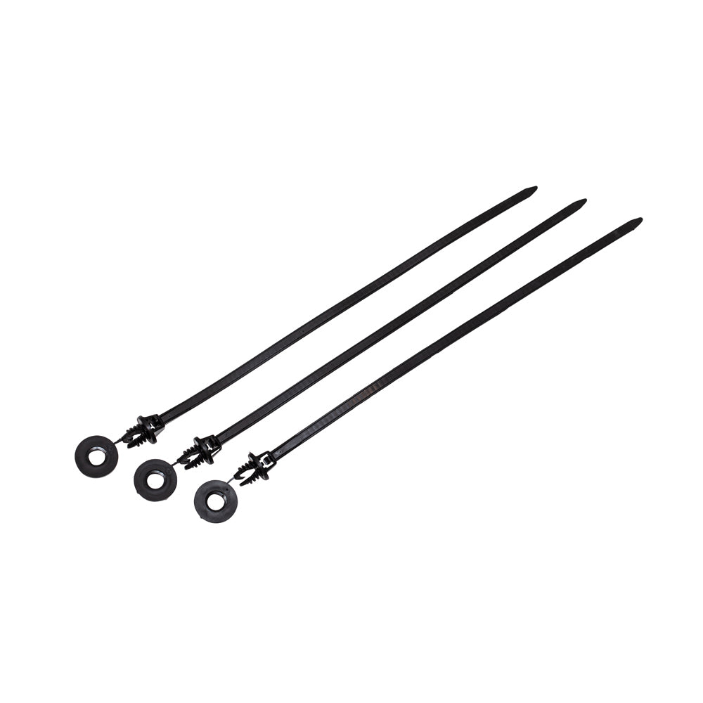 20pc Neta 270mm Tatura Trellis Strap Plant Stand Support - Black