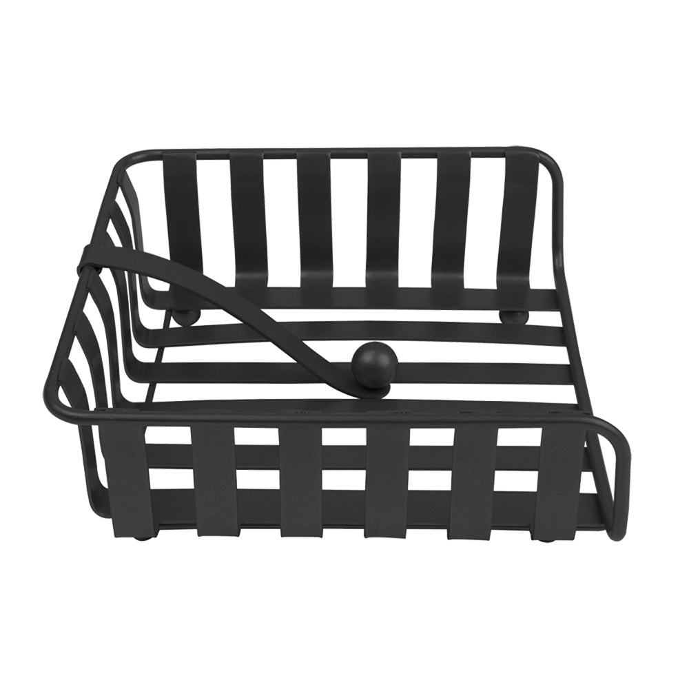 5054-1bk-spectrum-steel-striped-weighted-napkin-holder-black