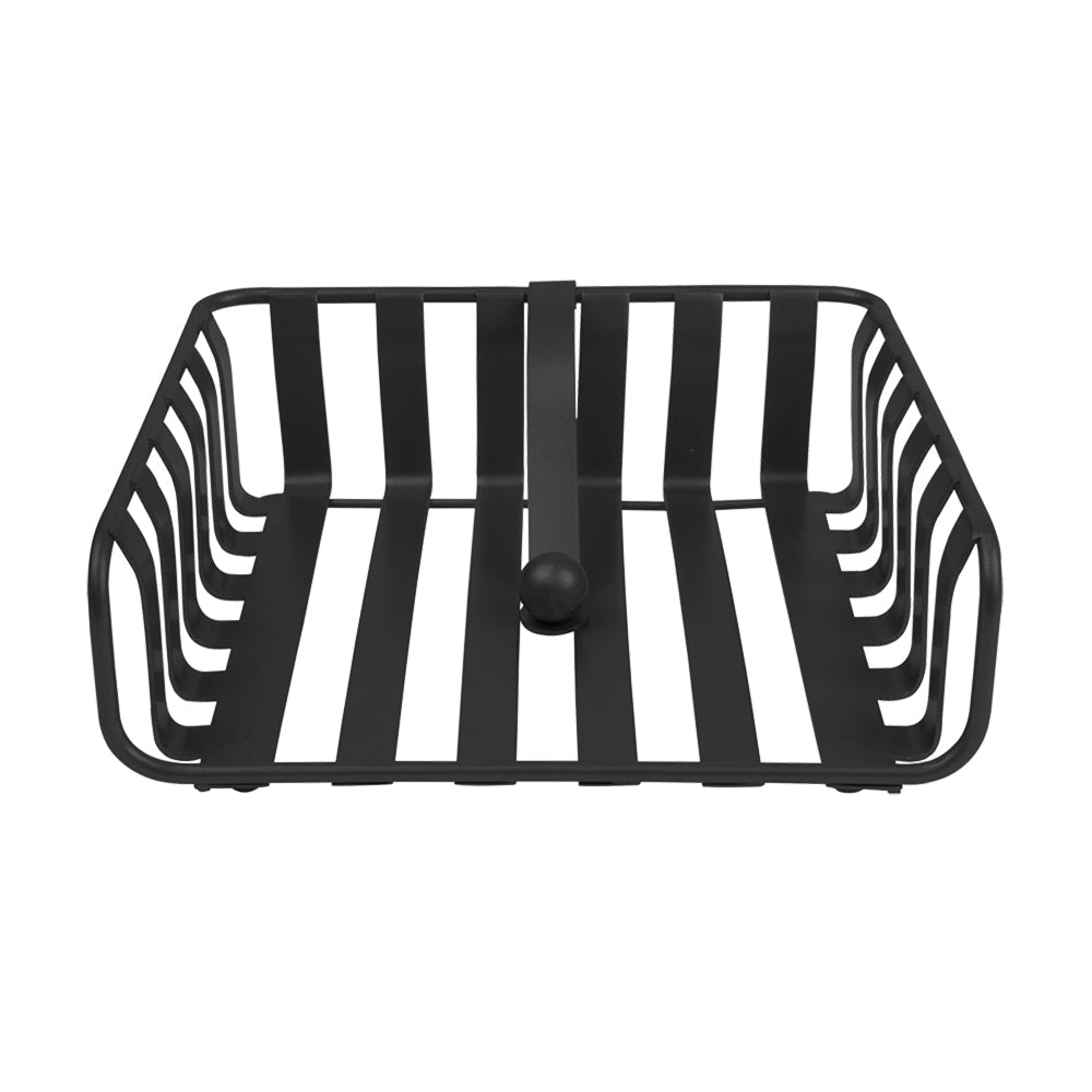 5054-1bk-spectrum-steel-striped-weighted-napkin-holder-black