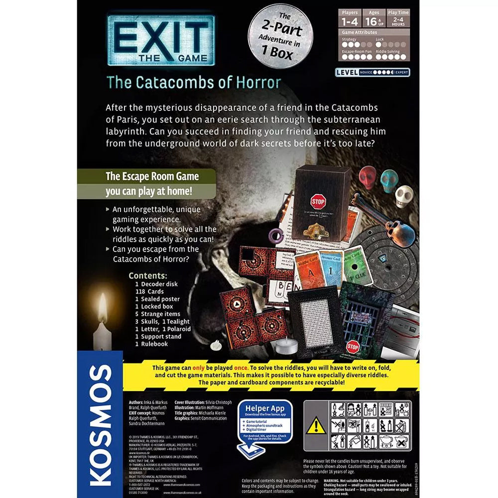 66099-kosmos-exit-the-game-catacombs-of-horror-tabletop-party-board-game-16y