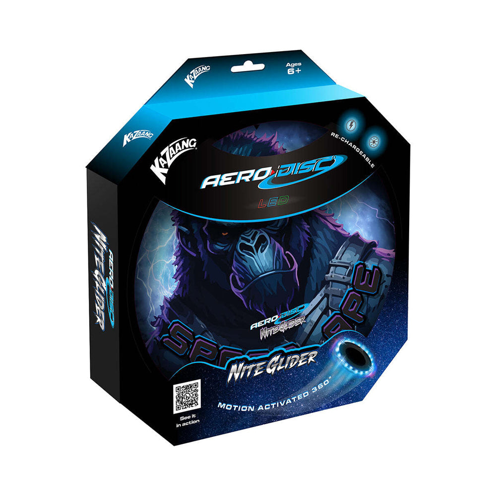 Kazaang Aero Disc Nite Glider Kids/Children Toy - Space Ape 8y+