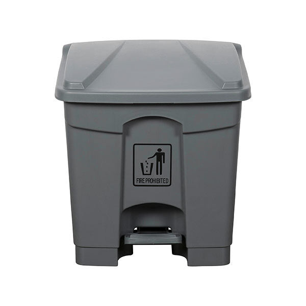 12057-cleanlink-rubbish-garbage-30l-bin-w-pedal-lid-grey