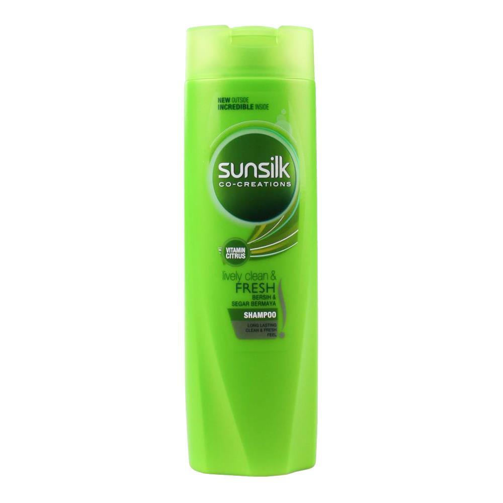 12PK Sunsilk 160ml Lively Clean & Fresh Gently Cleanses Hair Care Shampoo