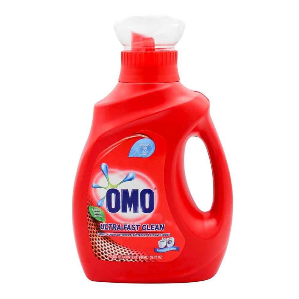 6PK Omo Laundry Liquid Detergent Ultra Fast Clean Effective Stain Removal 968ml