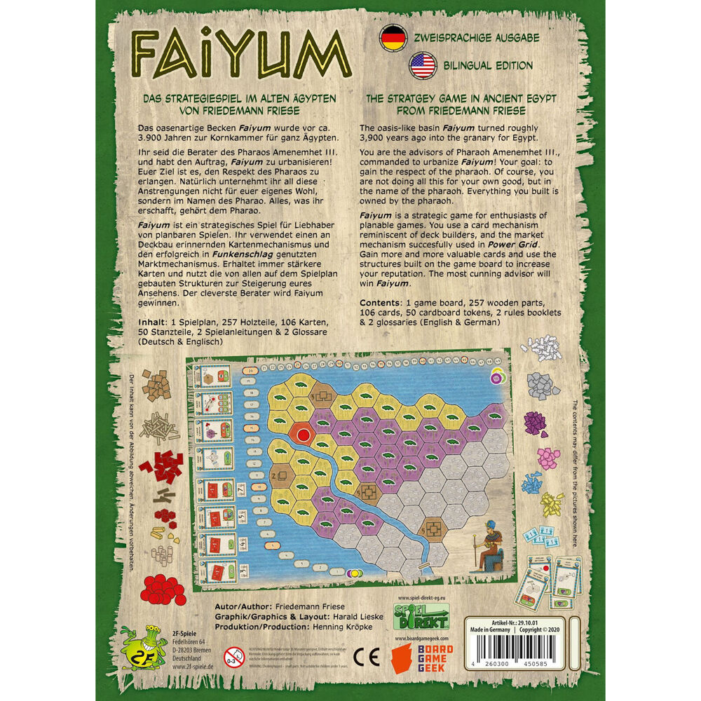 Rio Grande Faiyum Kids/Children Strategy Board Game 12y+
