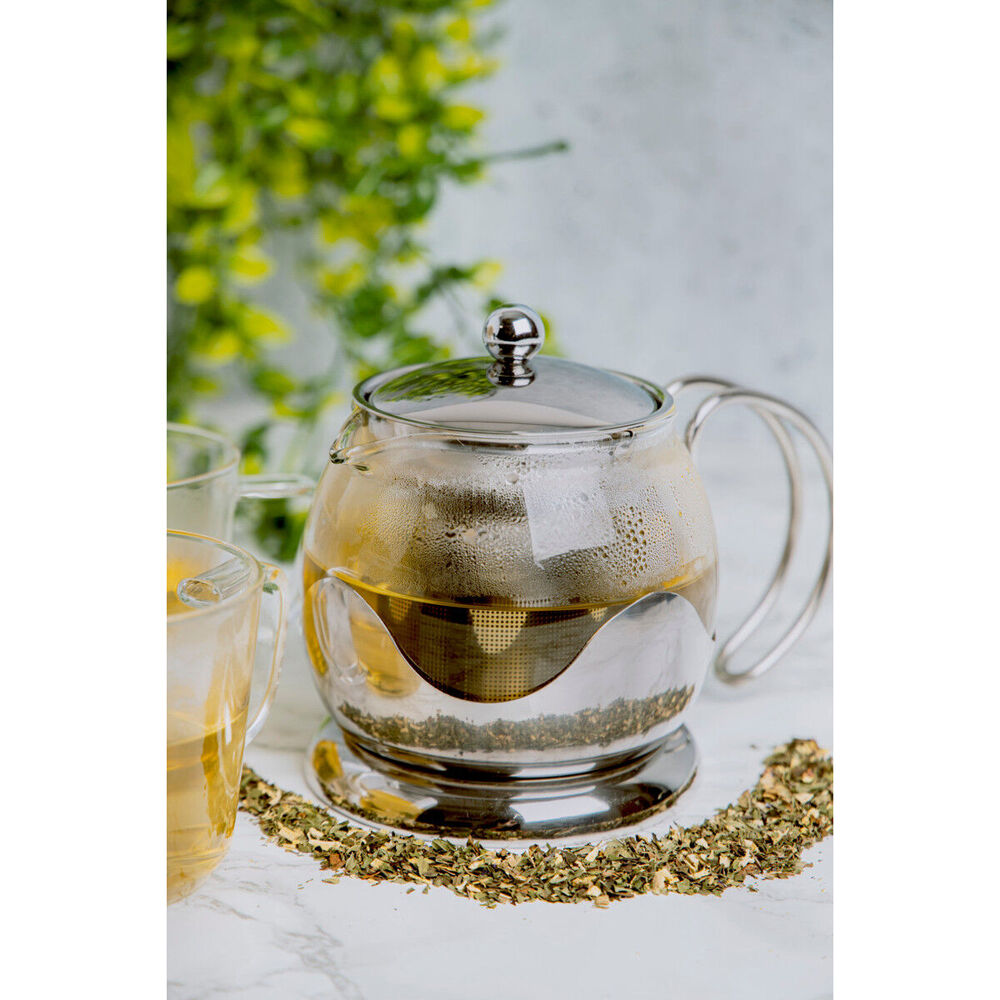 83403-la-cafetiere-17-5cm-660ml-izmir-glass-teapot-w-stainless-infuser