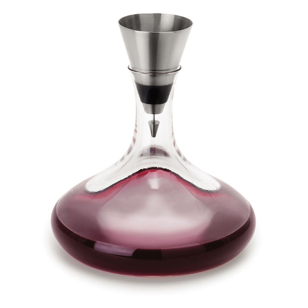 Blomus Pawo Stainless Steel Decanting Funnel Wine Bottle Aerator Silver
