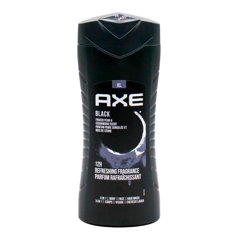 6PK Axe Black 3in1 Body Face Hair Wash 400ml For Men Frozen Pear & Cedarwood