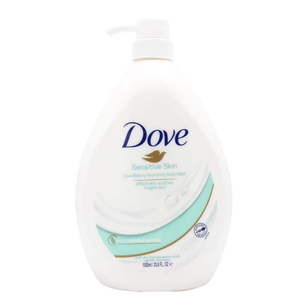 6PK Dove 1000ml Body Wash Liquid Bath Soap For Sensitive Skin