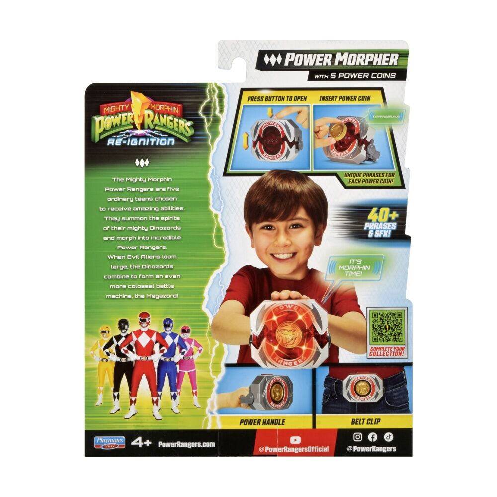 Power Rangers Morpher Deluxe Buckle w/ 5 Coins Kids Toy