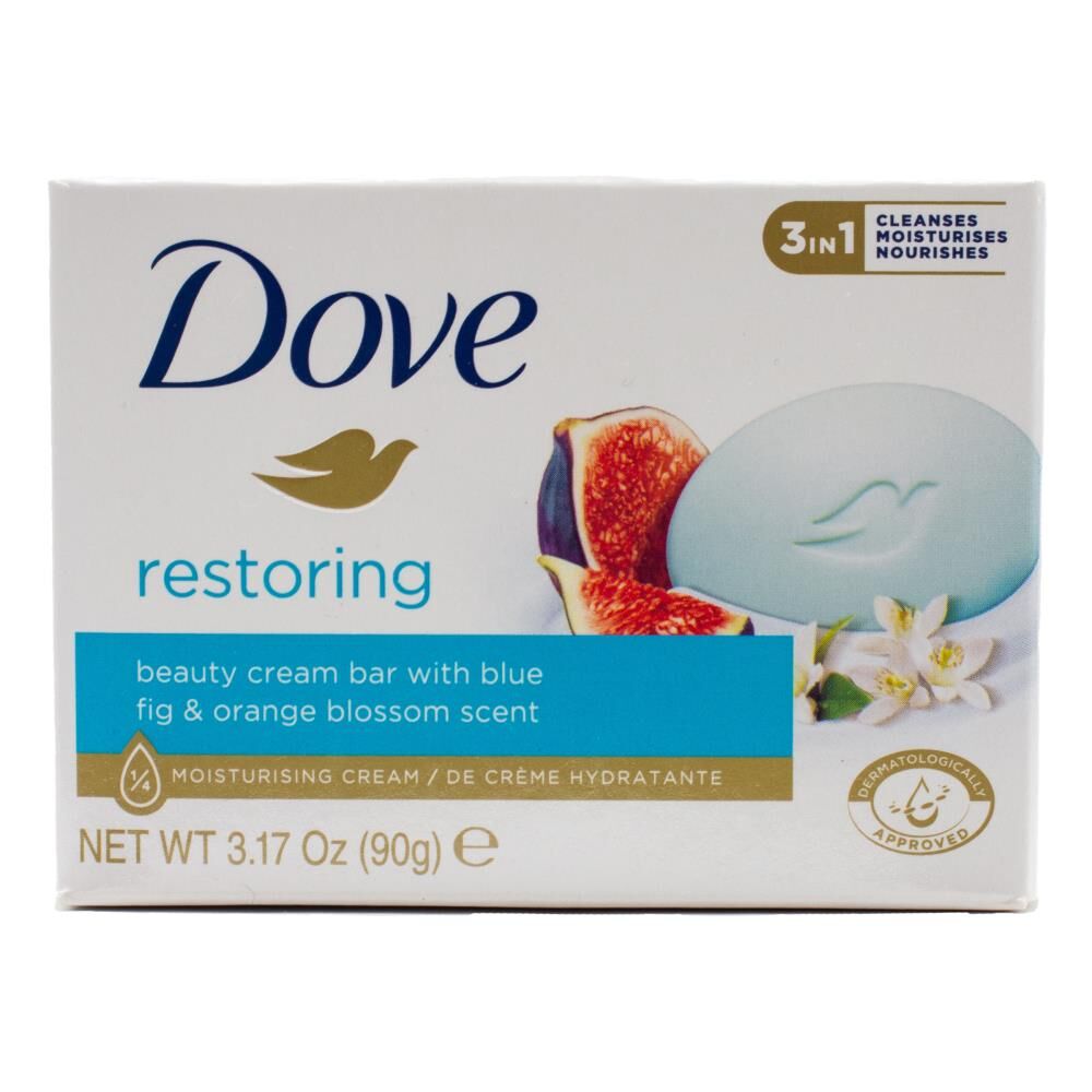 24PK Dove 90g Beauty Cream Bar Restoring Blue Fig & Orange Blossom Scent