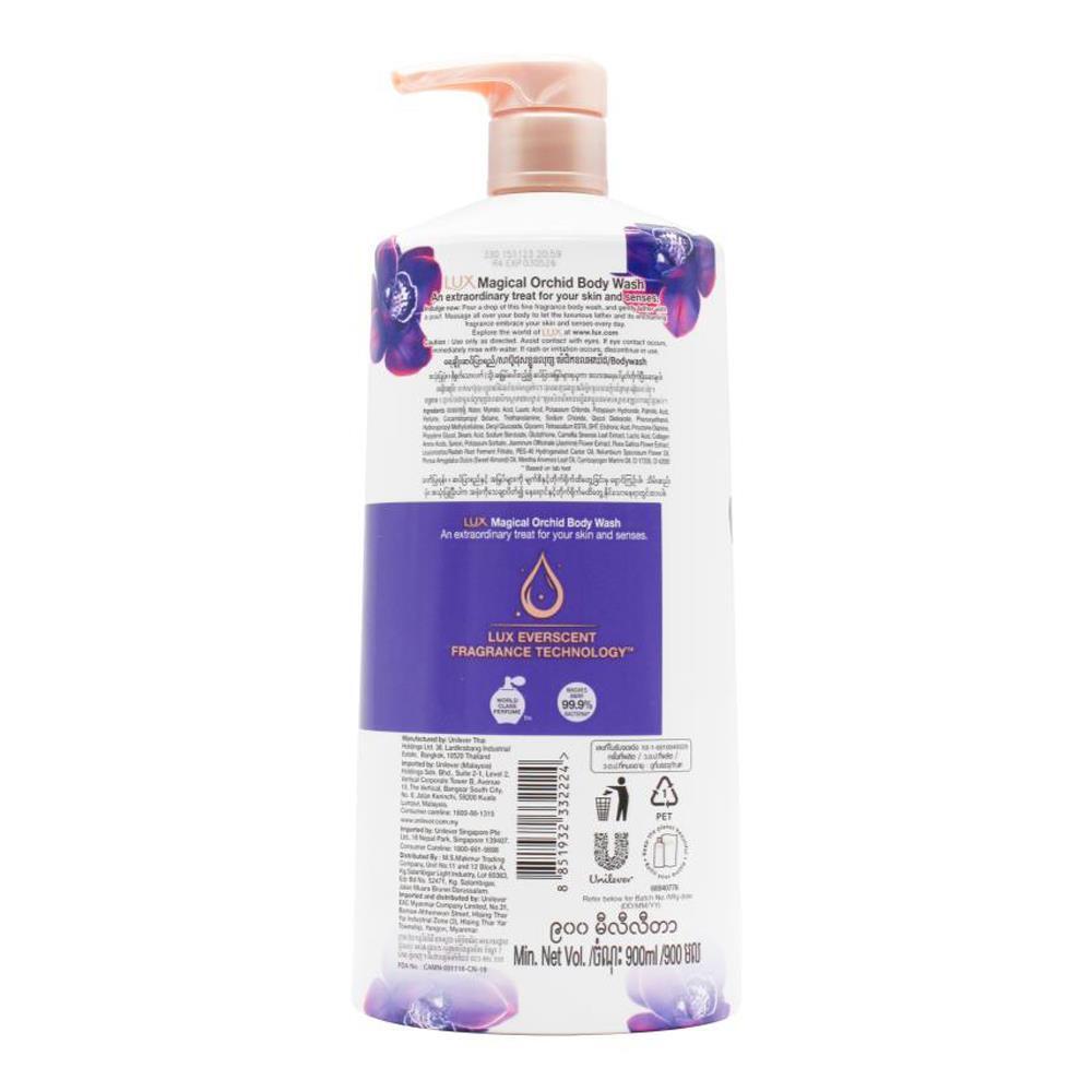 3PK Lux 900ml Body Wash Liquid Bath Soap Magical Orchid