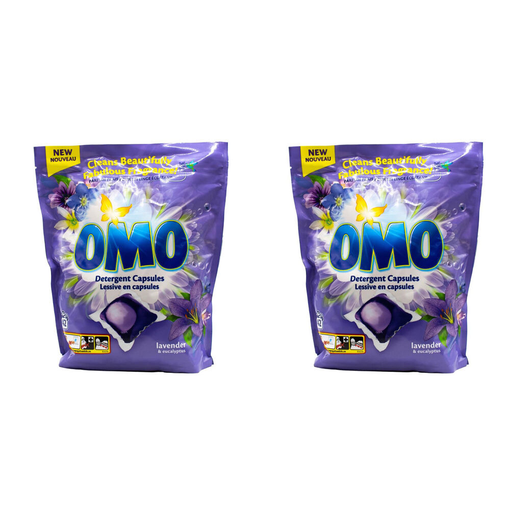 84pc Omo Detergent Laundry Capsules - Lavender & Eucalyptus
