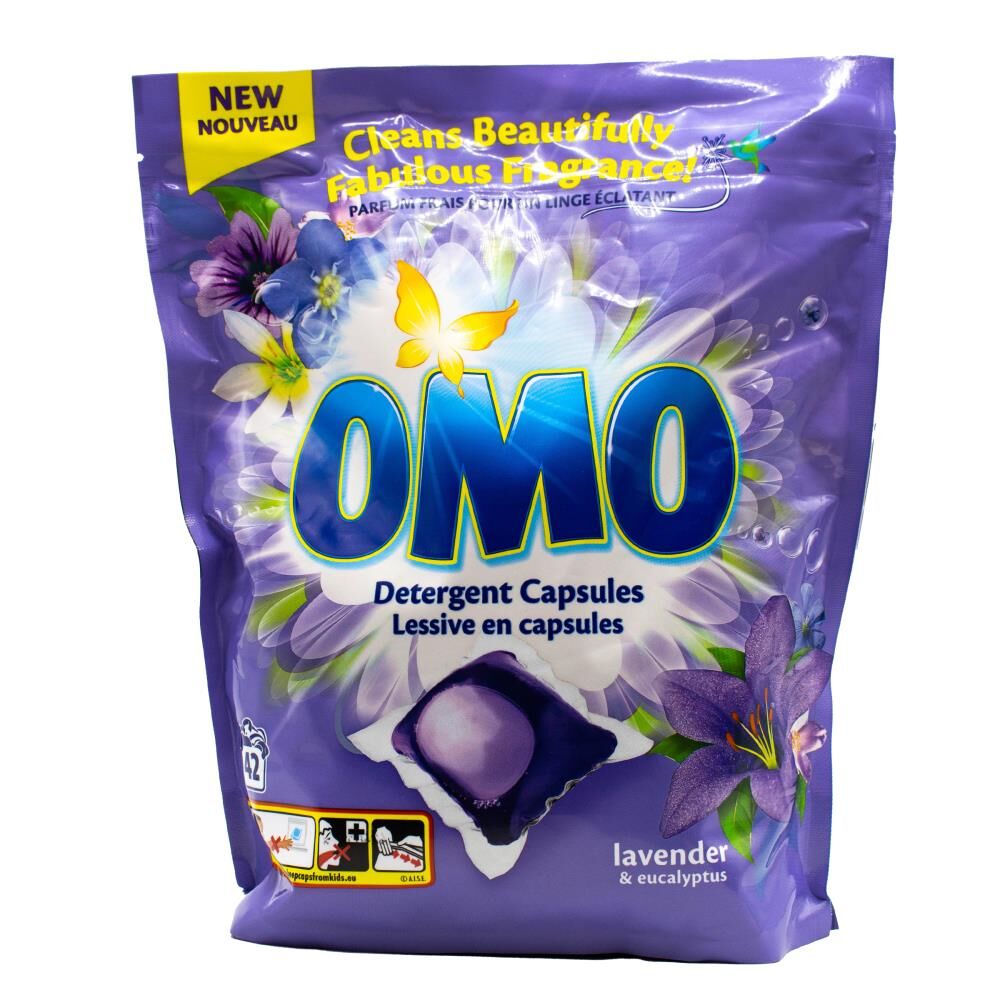 168pc Omo Detergent Laundry Capsules - Lavender & Eucalyptus