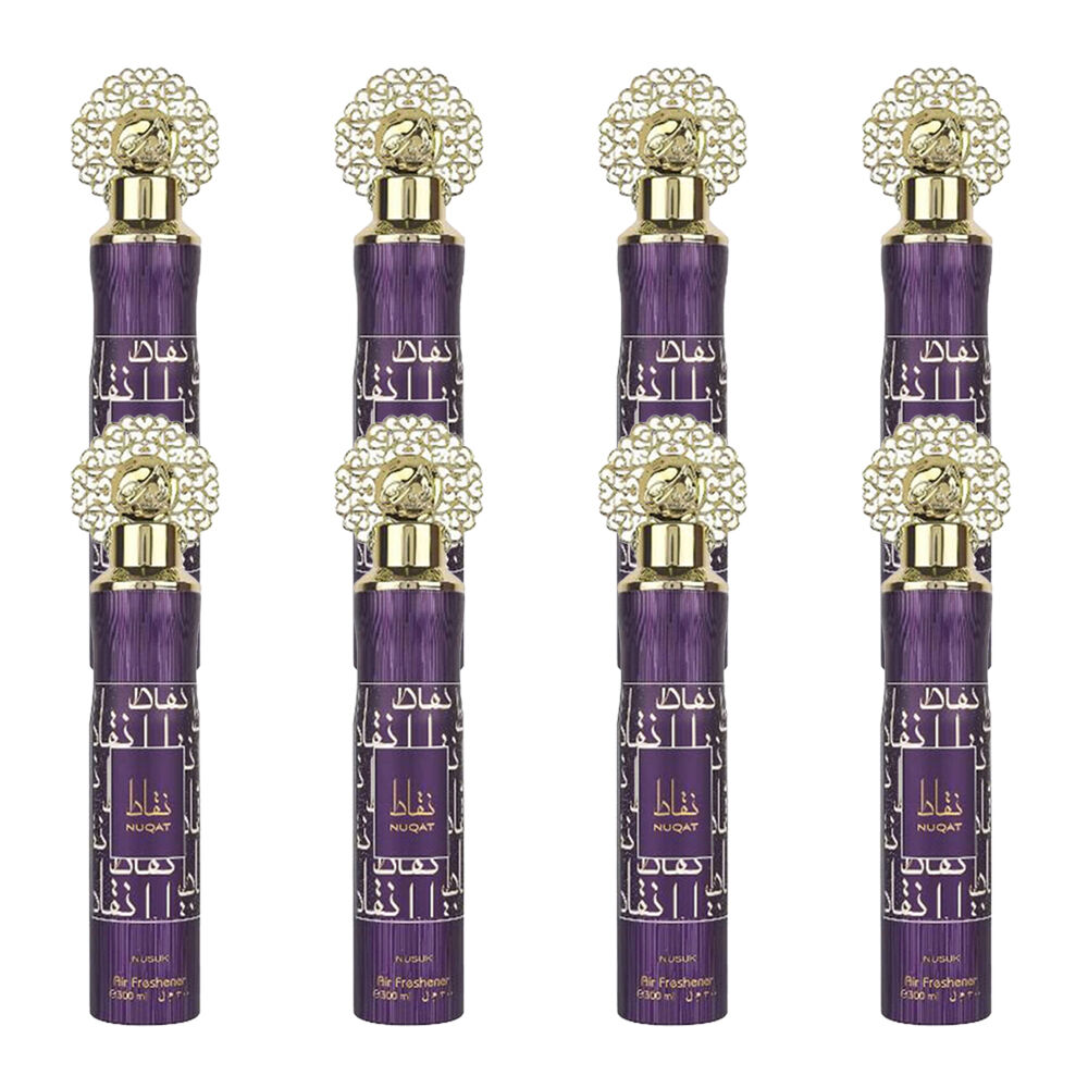 8PK Nusuk Air Freshener Odour Eliminator 300ml - Nuqat