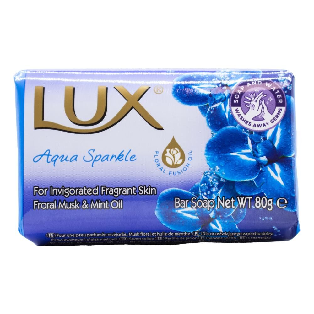 24PK Lux 80G Soap Bar Shower/Bath Body Wash - Aqua Sparkle