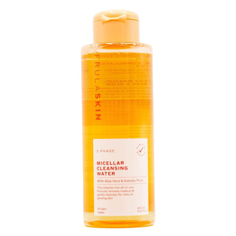 3PK Frula Skin 3-Phase Micellar Cleansing Water Hydrating Face Care 400ml