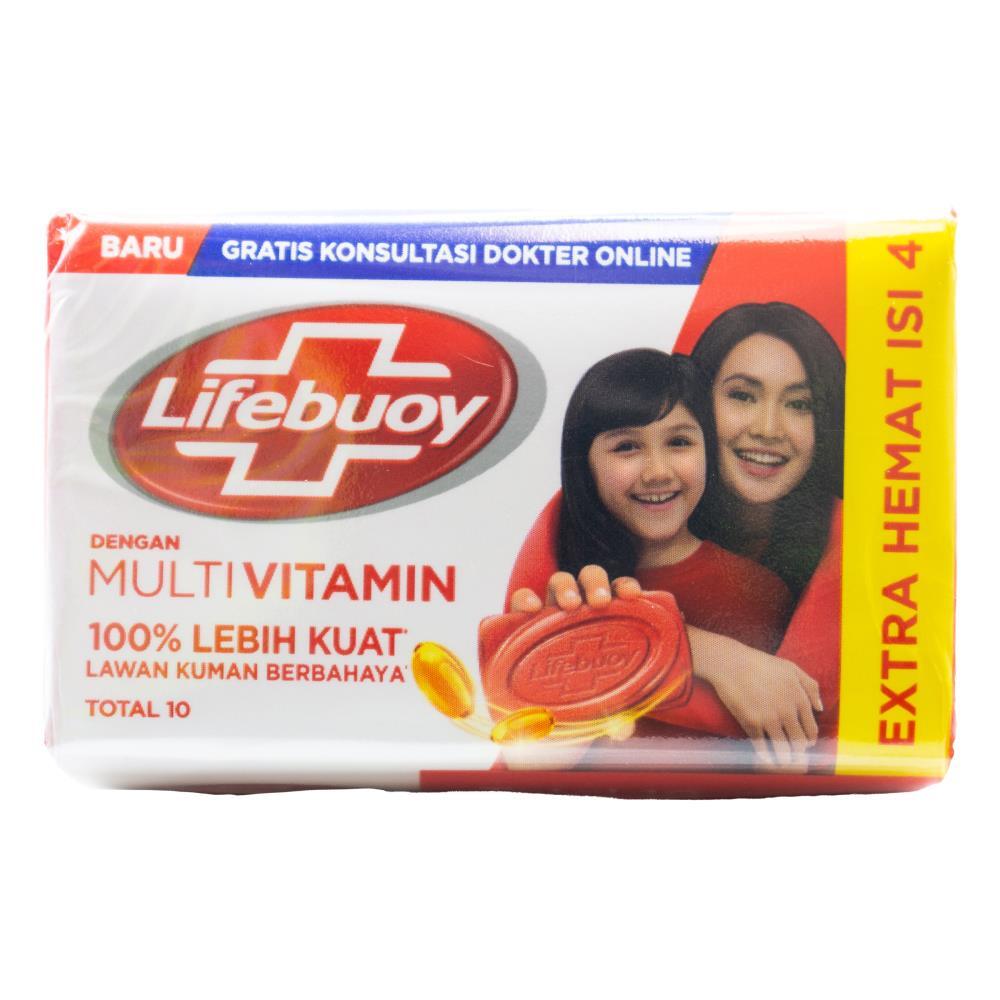 48pc Lifebuoy 60g Shower/Bath Soap Bars - Multivitamin
