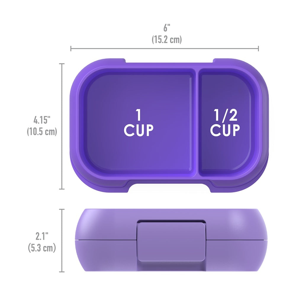 Bentgo Snack Container Leakproof Kid Friendly 1.5 Cup Capacity Purple — image 3