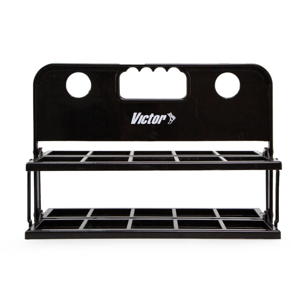 Victor Sports Collapsible Handheld Bottle Holder For 10 Bottles Assorted
