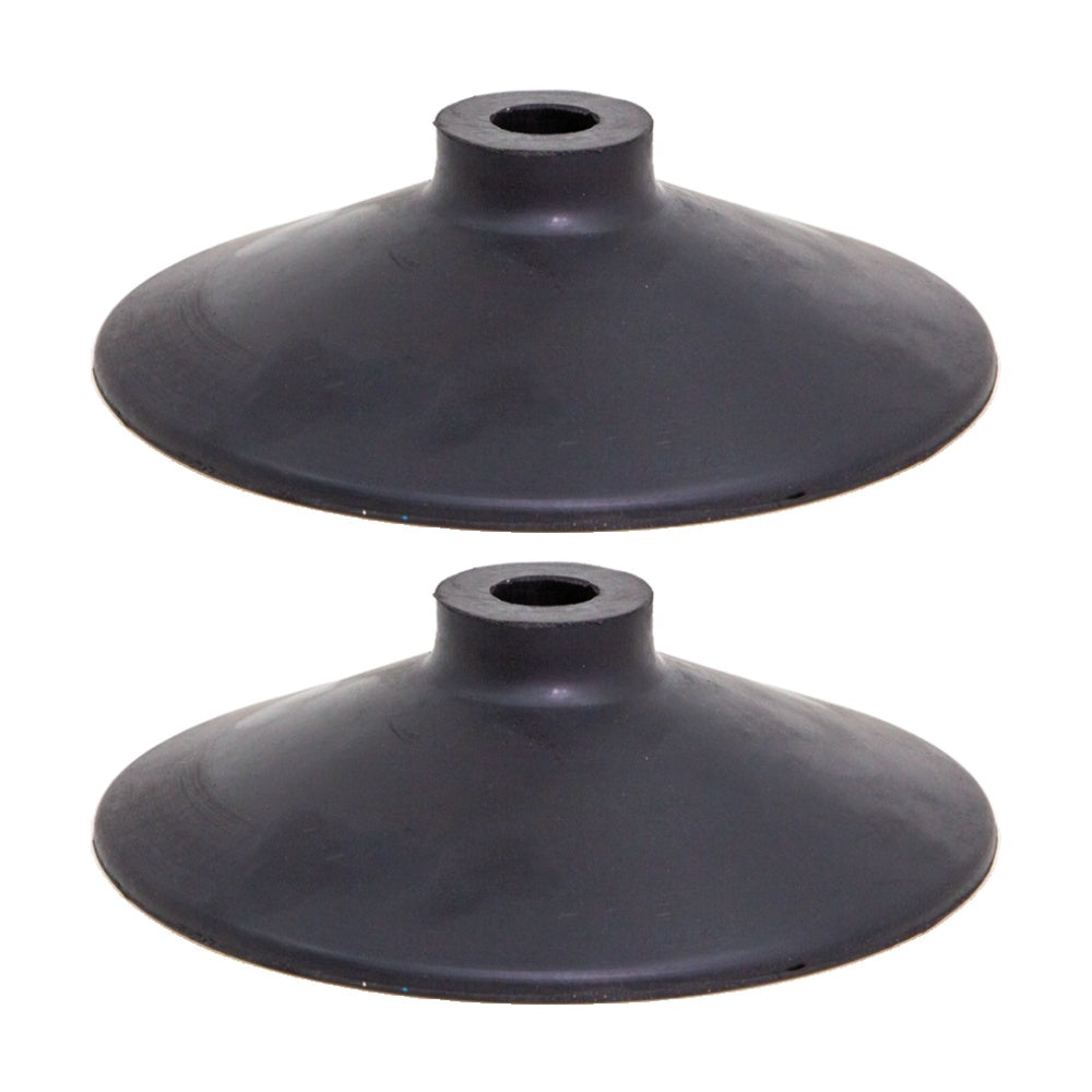 2PK Victor Sports Heavy Duty Rubber Soccer Corner Flag Agility Pole Base Black