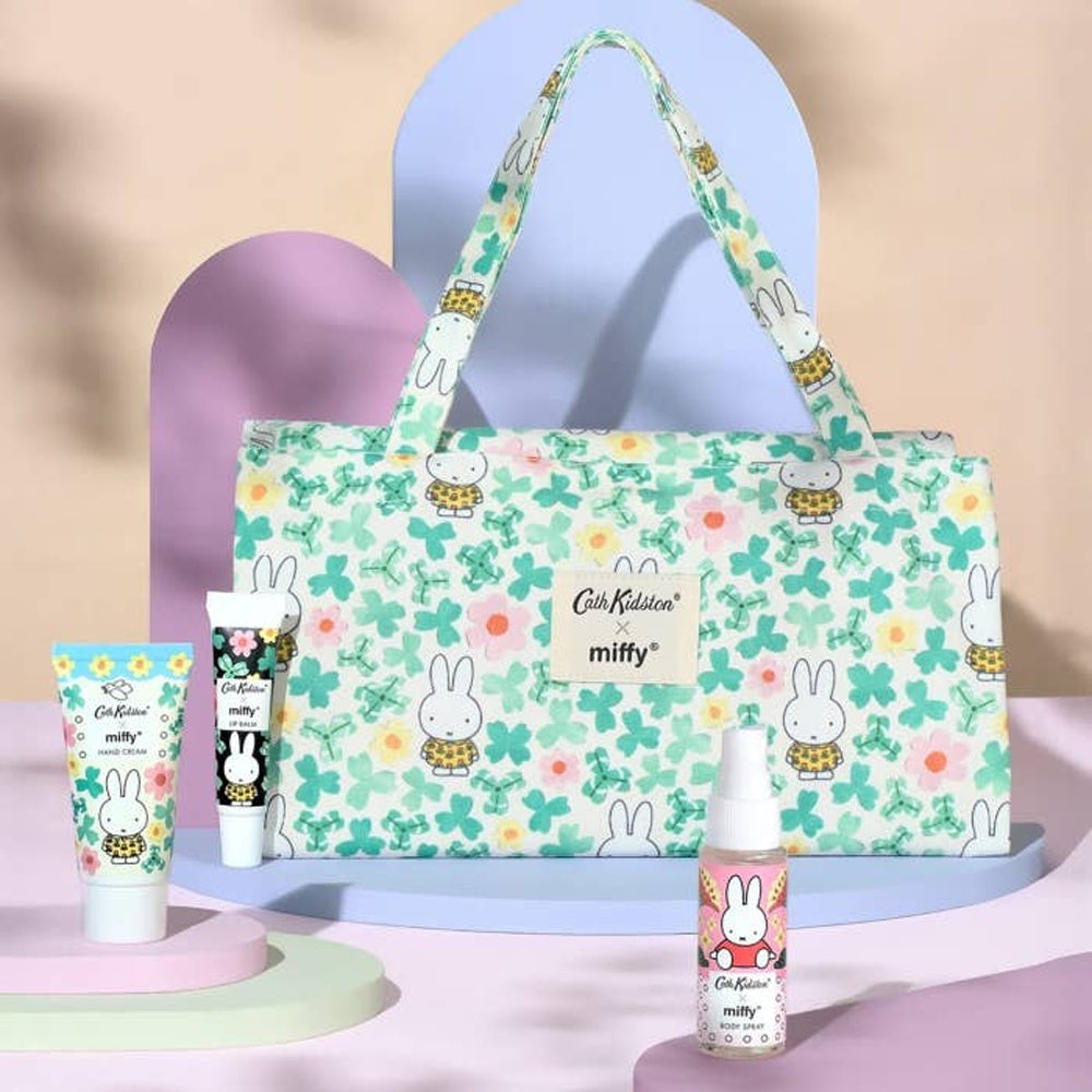 Cath Kidston x Miffy Beauty Tote Bag Set W/ Hand Cream, Body Spray, Lip Balm — image 2