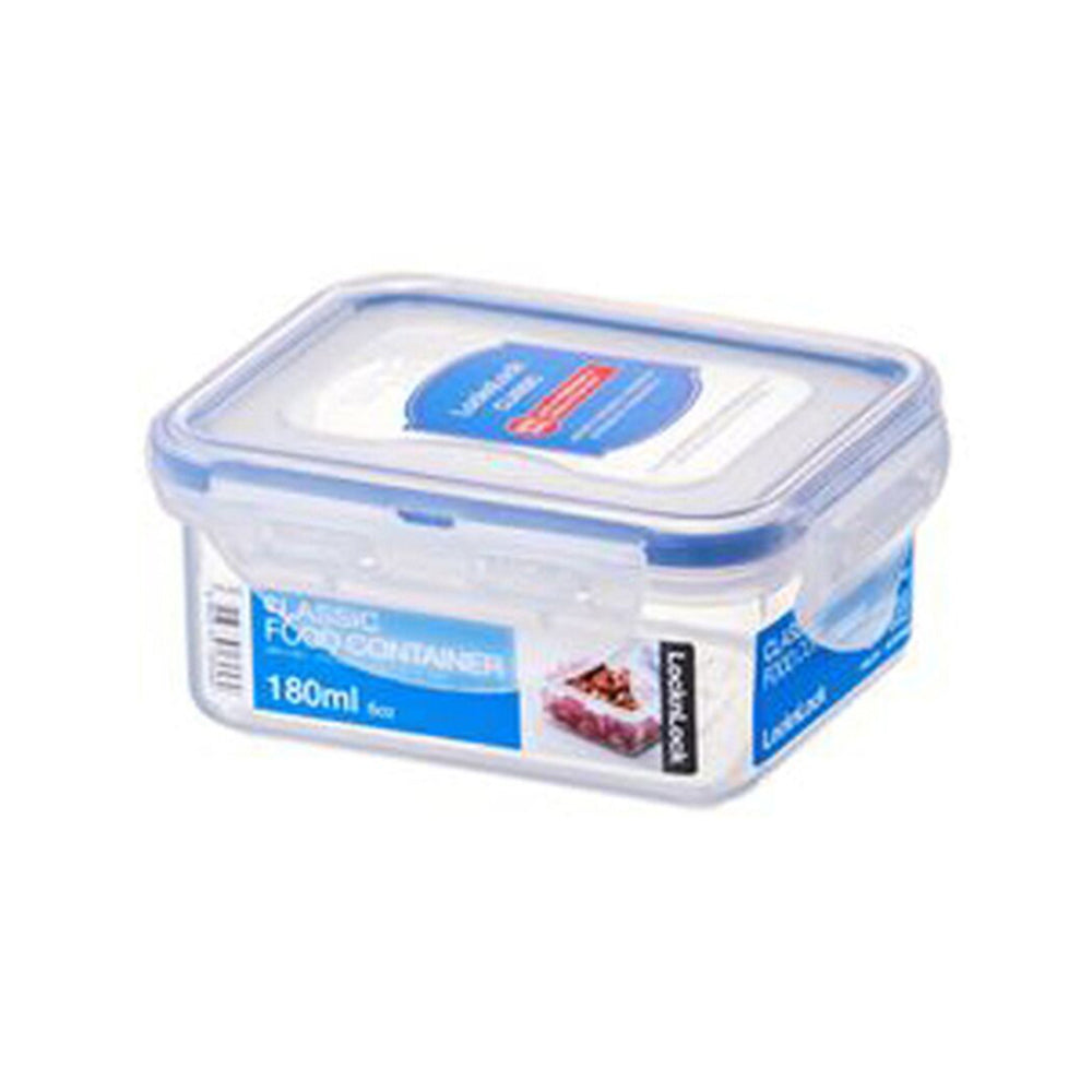 3PK LocknLock 180ml Airtight Classic Rectangle Food Container Short - Clear