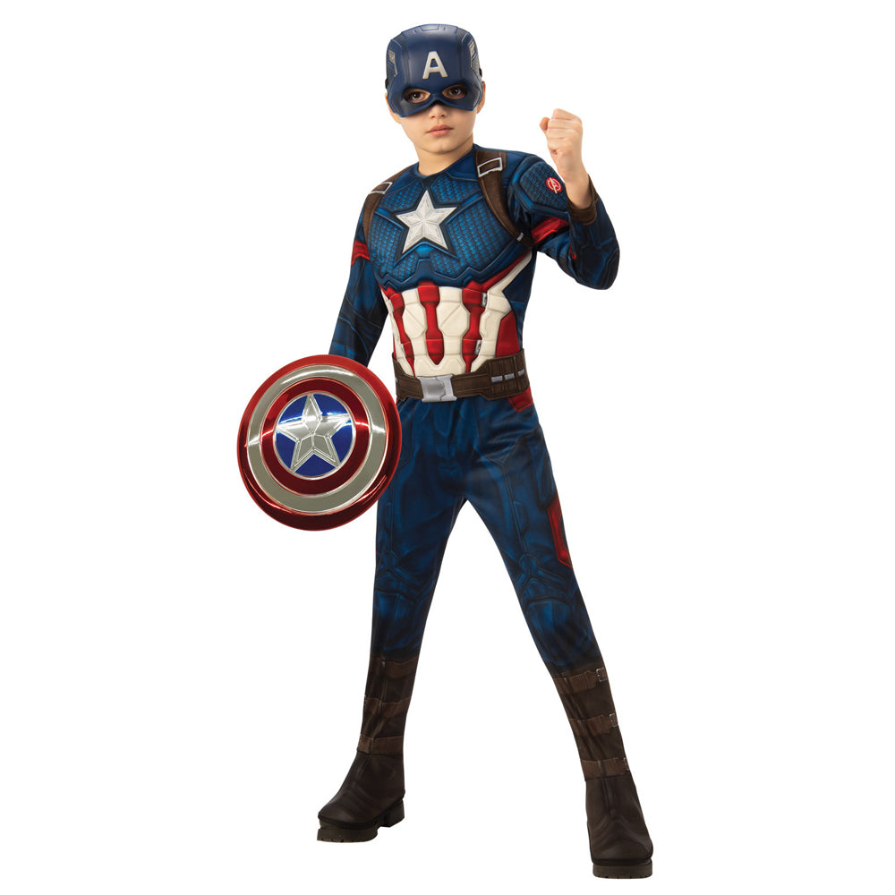 3pc Marvel Size Captain America Premium Kids Costume Set