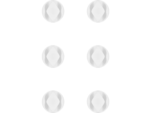 18pc Goobay 2-Slots Mini Cable Management Organiser - White