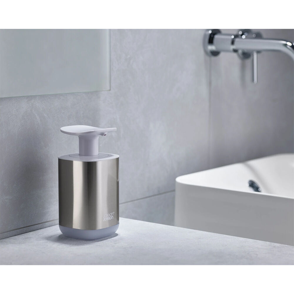 2PK Joseph Joseph Presto Steel Soap Dispenser White