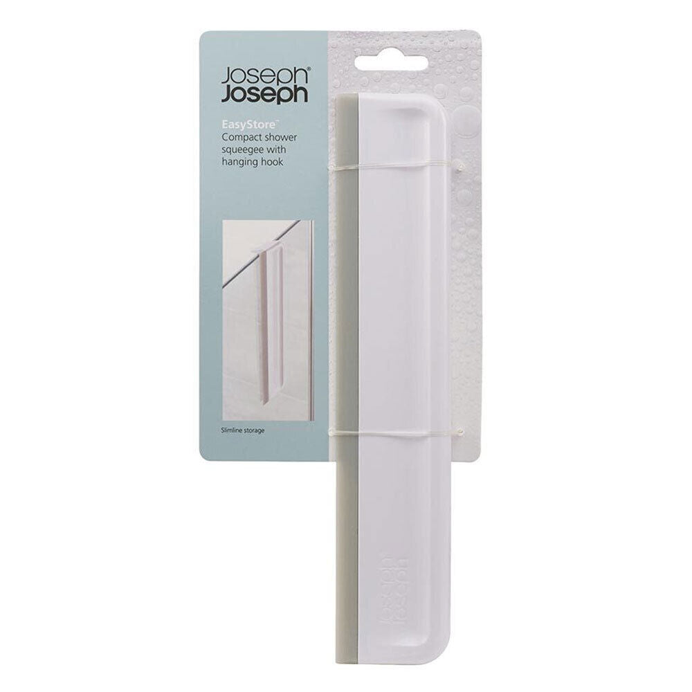 2PK Joseph Joseph EasyStore Compact Shower Squeegee w/ Hanging Hook - Grey/White
